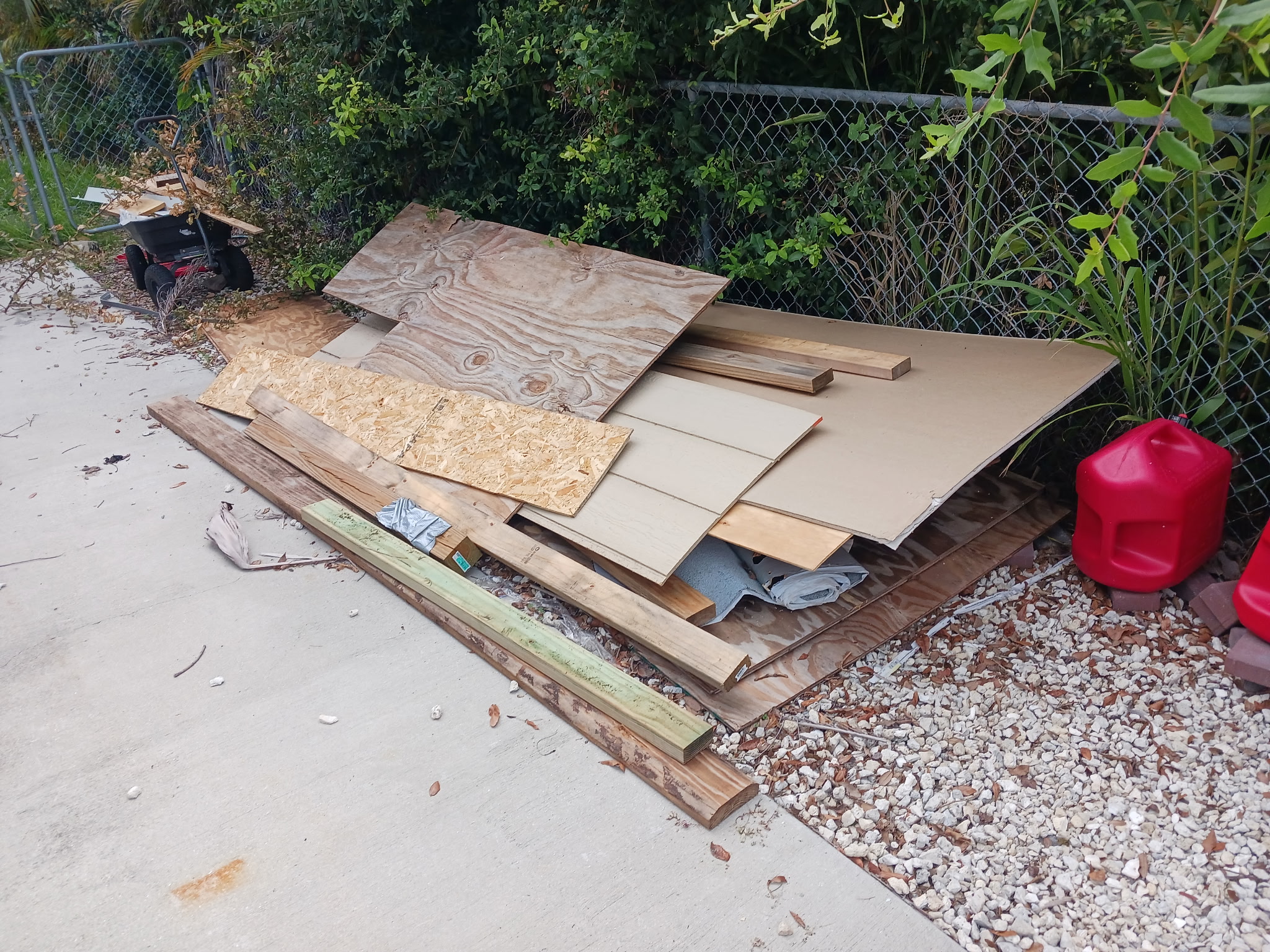 Construction debris removal